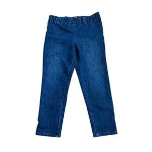 Soft Surroundings Pull On Pants Denim Elastic Waist PL
